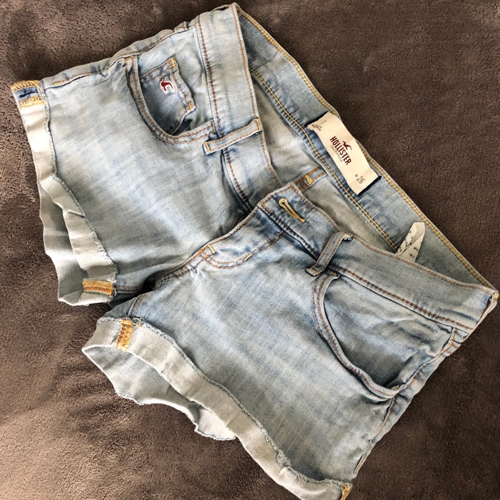 Hollister Mini Jean Shorts Light Wash